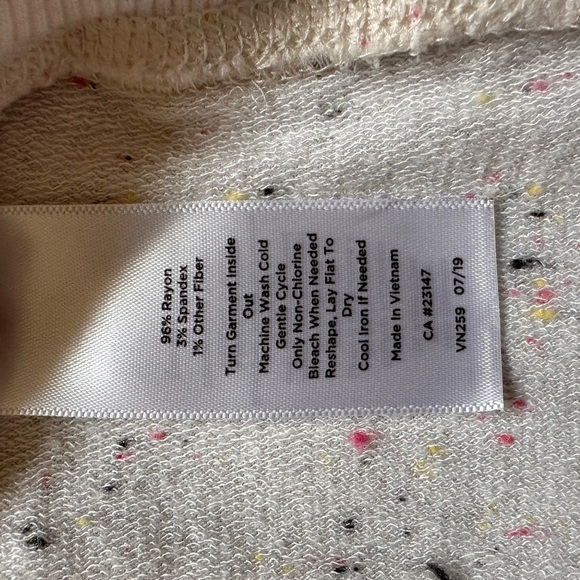 Talbots Gray Boxy Long Sleeve Sweatshirt - Picture 6 of 6